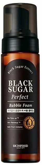 Кислородная пенка с экстрактом черного сахара SkinFood Black Sugar Perfect Bubble Foam 200 мл