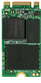 Transcend Твердотельный накопитель SSD Transcend 128GB M.2 2242, SATA3 B+M Key, MLC