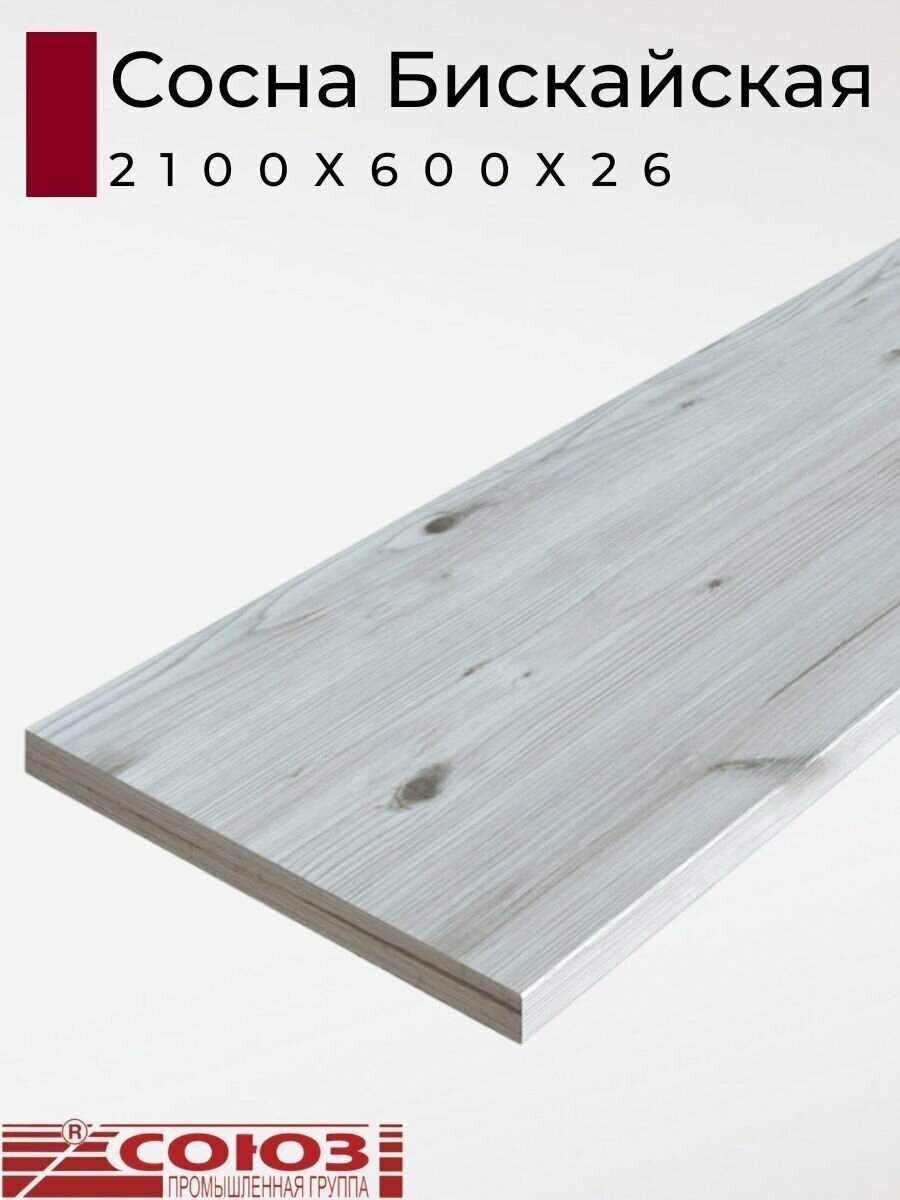 фото Столешница для кухни Союз 2100х600x26мм с кромкой.