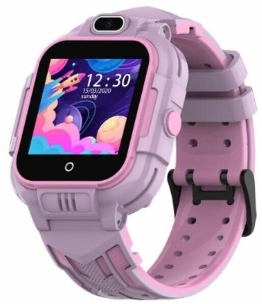 Детские умные часы Smart Baby Watch Wonlex KT16 GPS, WiFi, камера, 4G фиолетовые (водонепроницаемые)