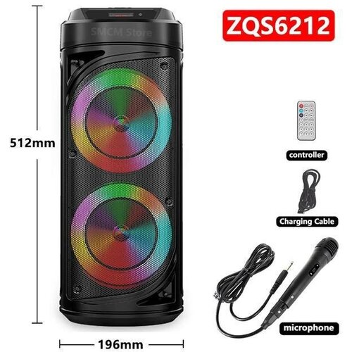 Портативная колонка караоке ZQS-6212 299900₽