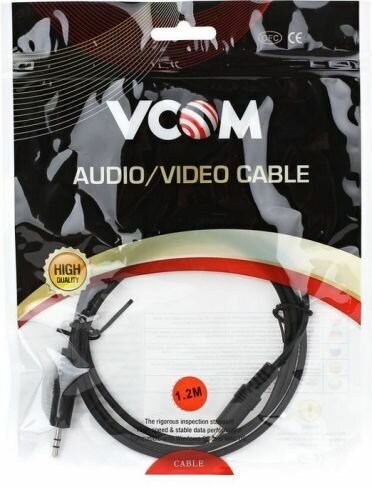 Разъем VCOM 3.5 Jack - 3.5 Jack (VAV7175), 3 м, черный VCOM Telecom - фото №9