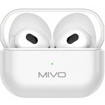 Беспроводные наушники MIVO MT-13 Bluetooth 5.3 с микрофоном/Белые - изображение