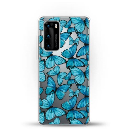 фото Силиконовый чехол бабочки на huawei p40 andy & paul