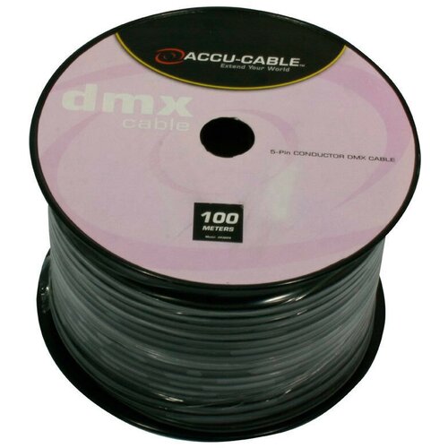 ADJ AC-DMXD5/100R DMX кабель 4 х 0.25мм2. O5.4мм. В катушке 100м акустический кабель adj ac sc2 2 5 100r b