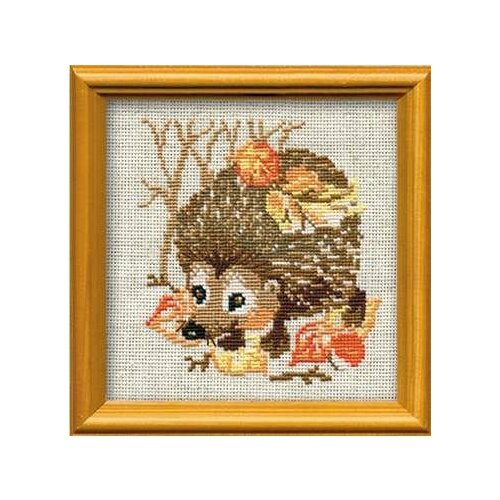 фото Набор для вышивания riolis / риолис "ёжик", 15*15см 10 цветов