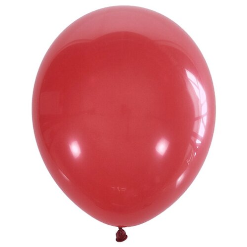 Воздушные шары, 100шт, М12/30см, ПатиБум, красный, пастель