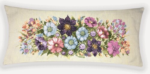 Изображение товара Декоративная гобеленовая наволочка "Романс Клематис" 32*85 см MIDA VANERI