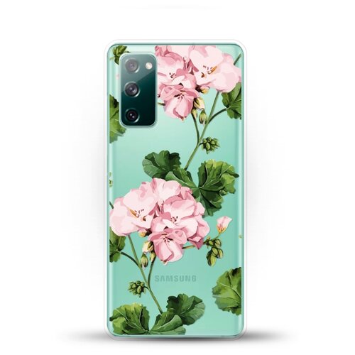 фото Силиконовый чехол розовые цветы на samsung galaxy s20fe (fan edition) andy & paul