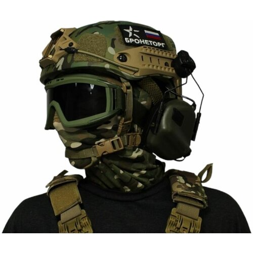 Комплект боевого шлема AirFrame БР 2 Полный арамид на Wendy/BOA + Наушники + Маска + Балаклава
