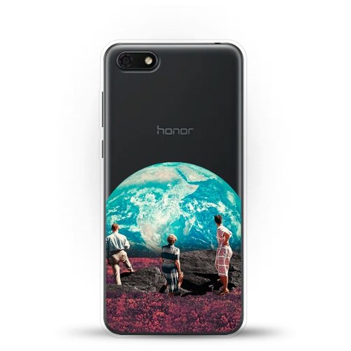 фото Силиконовый чехол вид на землю на huawei y5 prime (2018) andy & paul