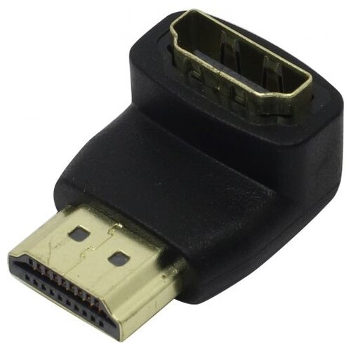 Переходник/адаптер ExeGate HDMI - HDMI (EX284919RUS), черный переходник адаптер exegate ex138935rus желтый черный красный белый