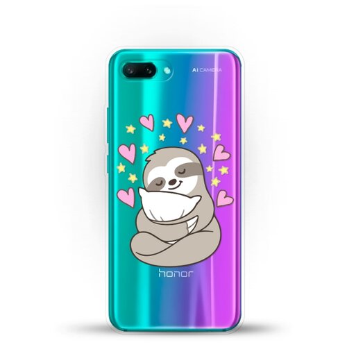 фото Силиконовый чехол ленивец на honor 10 andy & paul