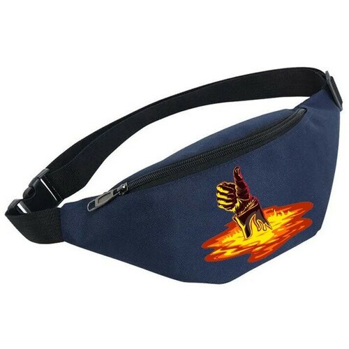фото Сумка поясная noname, синий