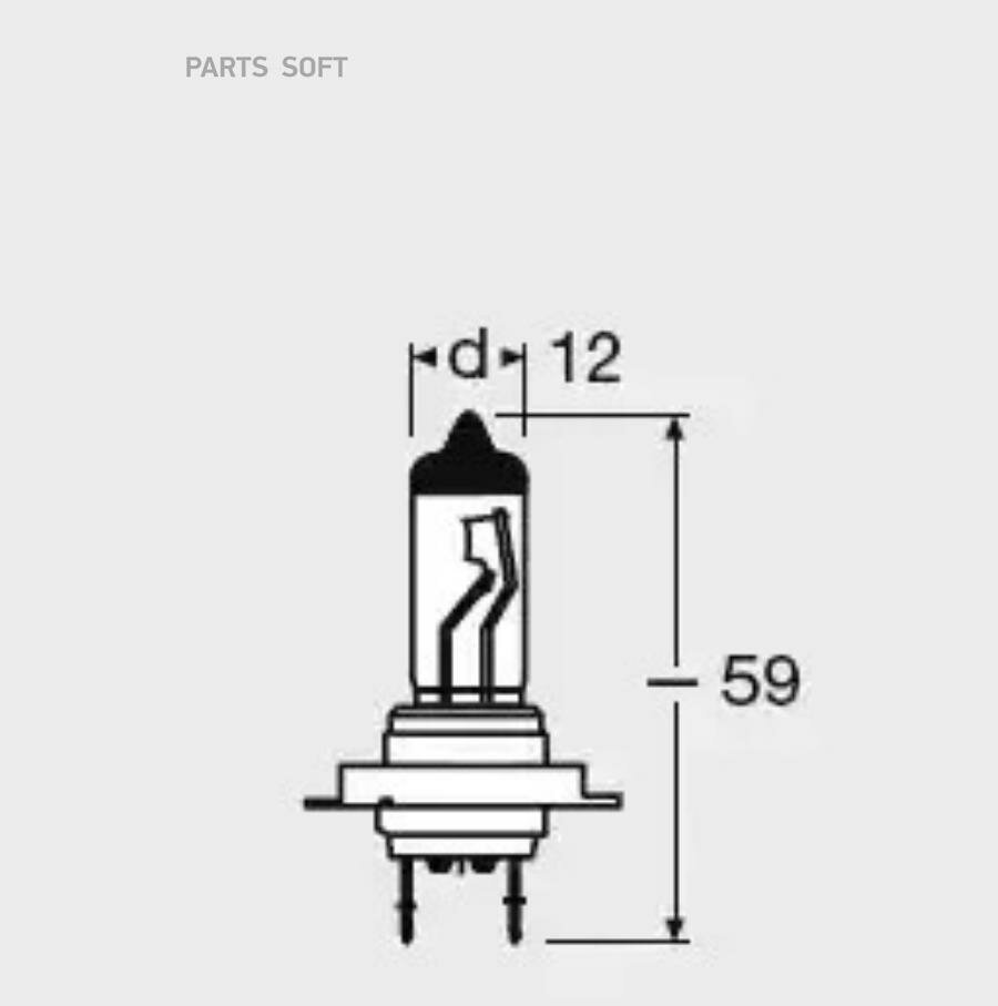 OSRAM 64215 Лампа H7 24V-70W PX26d