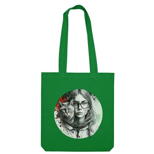 фото Сумка шоппер us basic, зеленый