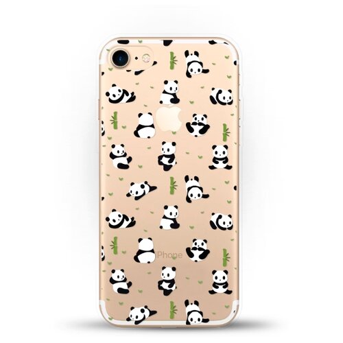 фото Силиконовый чехол панды на apple iphone 8 andy & paul