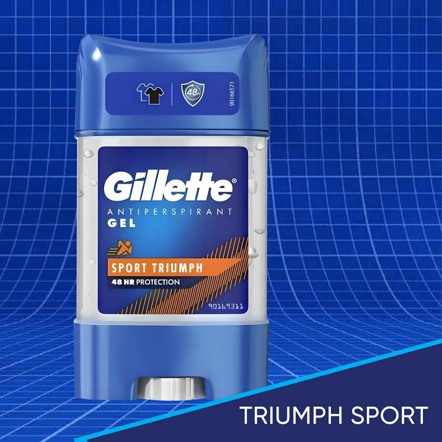 Гелевый дезодорант-антиперспирант Gillette Sport Triumph, 70 мл - фото №10