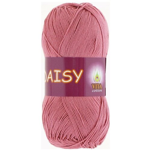 Пряжа VITA cotton Daisy Vita, свадебная роза - 4427, 100% мерсеризованный хлопок, 5 мотков, 50 г., 295 м.