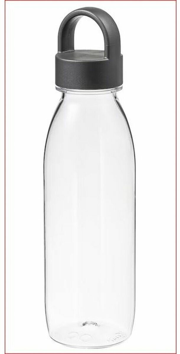 Бутылка для воды 0.5 темно-серый IKEA 365+