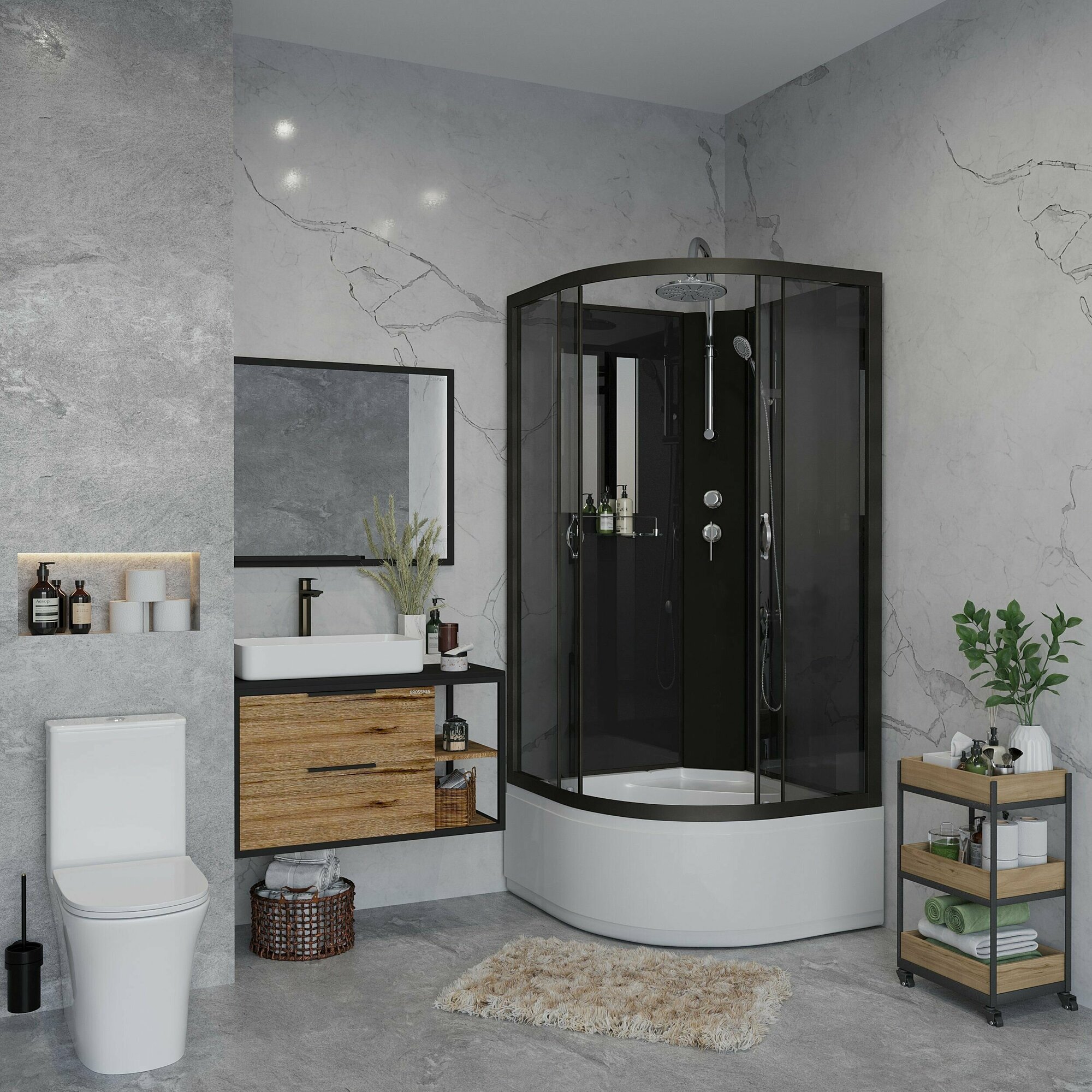 фото Душевая кабина Niagara NG-6508-14BKT