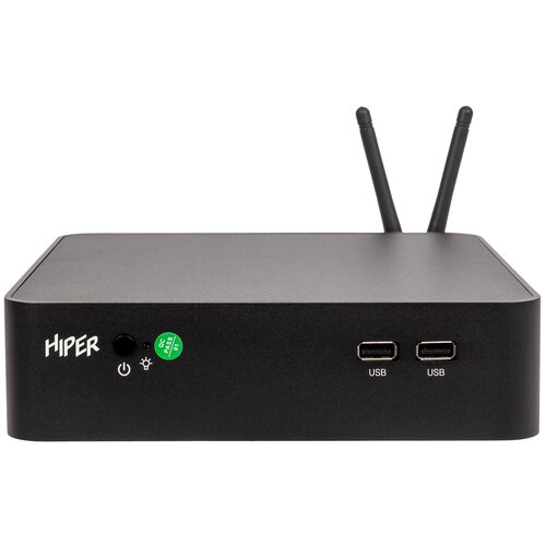 HIPER Неттоп Hiper M8 Cel J4125 (2) 4Gb SSD256Gb UHDG 600 Free DOS GbitEth WiFi BT 65W черный