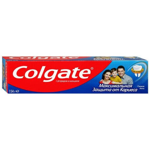 Зубная паста Colgate Свежая мята максимальная защита от кариеса, 100 мл, 6шт уход за полостью рта coslys угольная зубная паста мята лимон