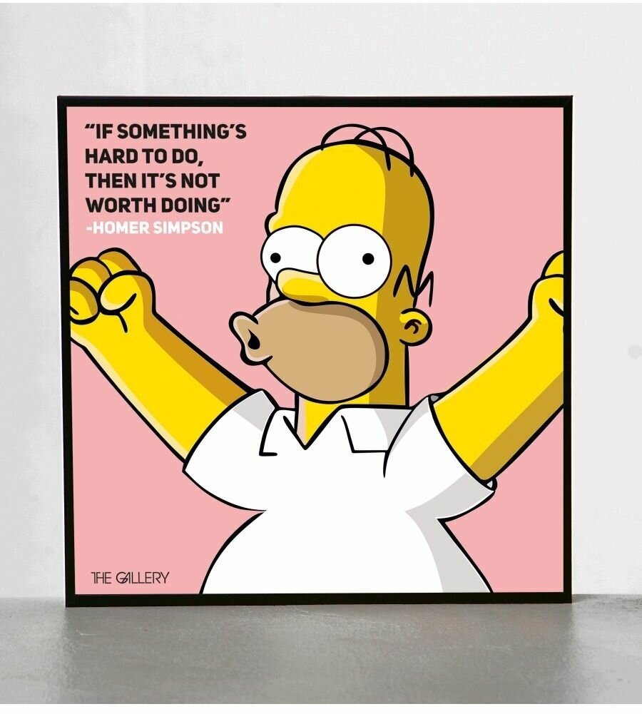 Картина постер Поп-арт Гомер Симпсон мультфильм Simpsons