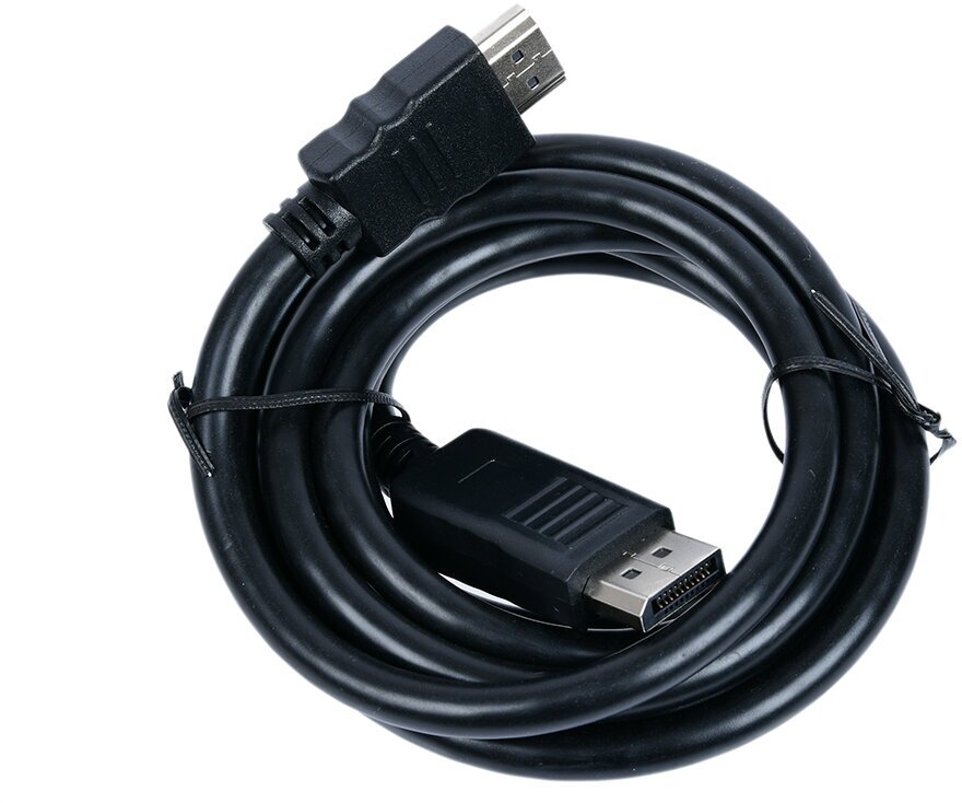 Кабель DisplayPort 10м Cablexpert CC-DP-HDMI-10M круглый черный - фото №4