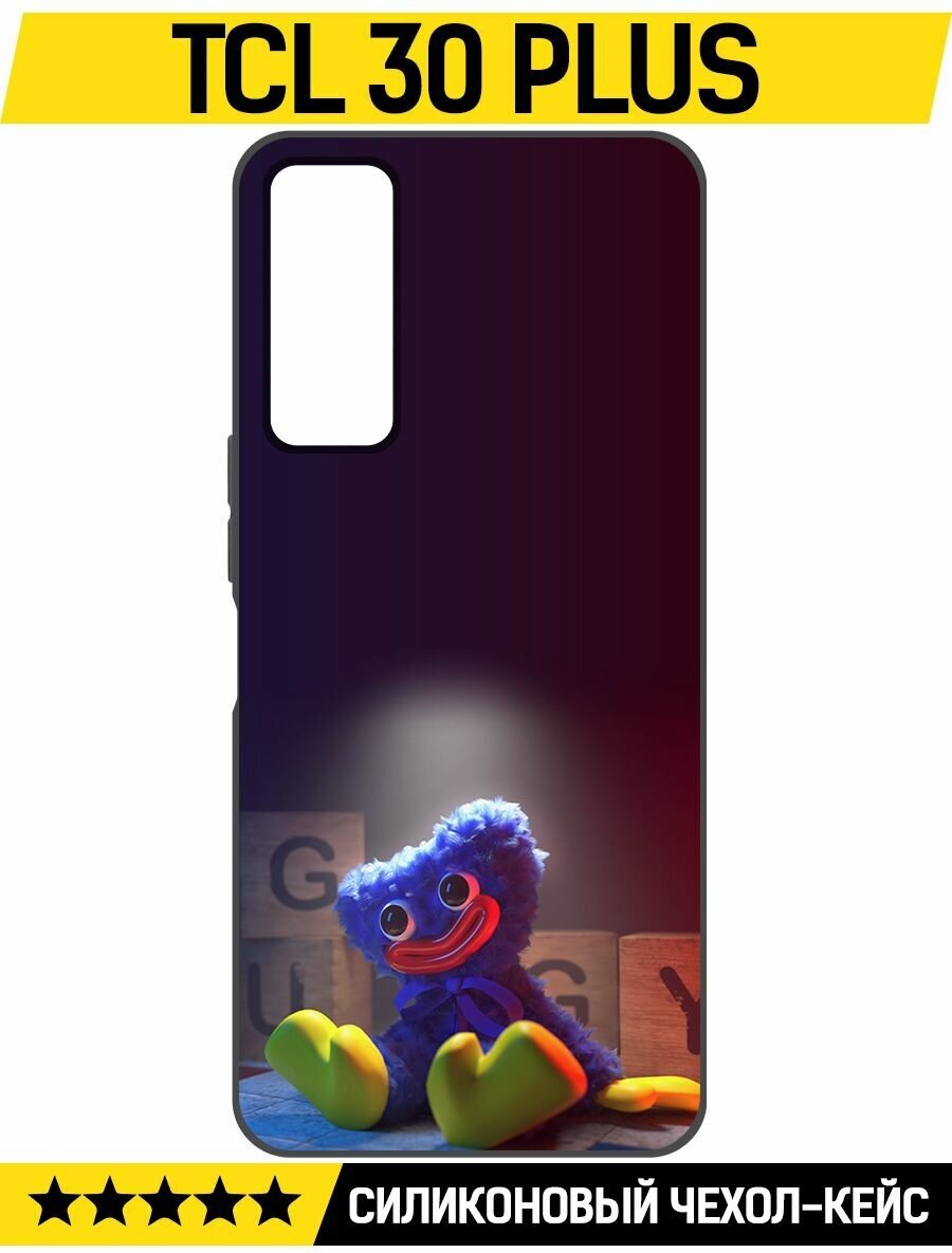 фото Чехол-накладка Krutoff Soft Case Хаги Ваги игрушка для TCL 30+ черный