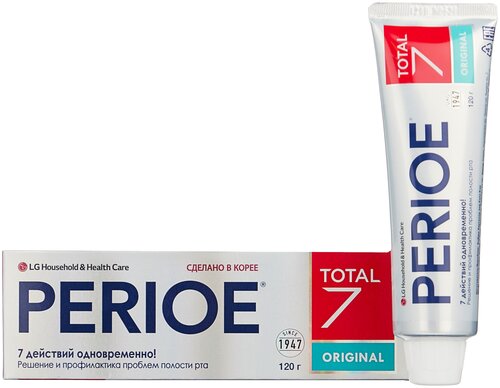 Зубная паста Perioe Total 7 Original Комплексный уход, 120 мл