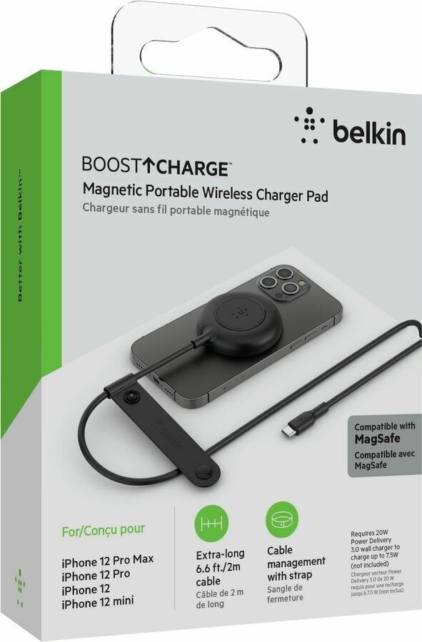Беспроводное зарядное устройство Belkin , USB-C, 2.1A, черный - фото №7