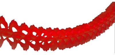 фото Гирлянда бумажная Декор красная 3,6м/G