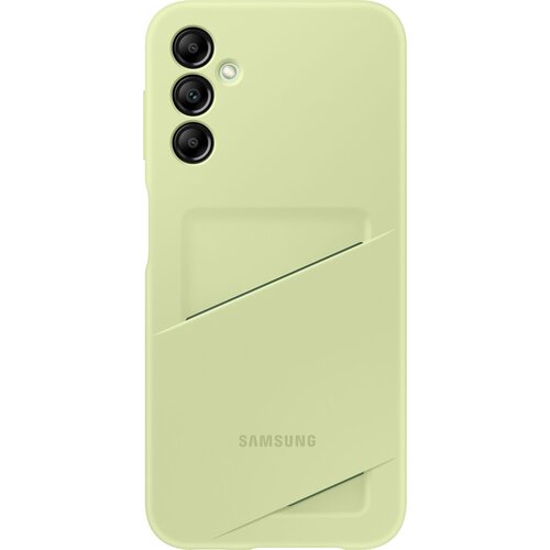 чехол клип кейс samsung clear сase a14 прозрачный ef qa146ctegru Чехол (клип-кейс) Samsung Card Slot Сase A14 лайм (EF-OA146TGEGRU)