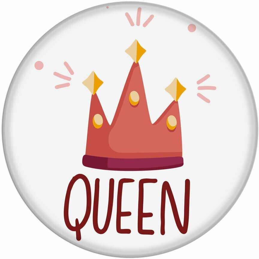Попсокет UNCLE DAD "Queen", белый — фото 2