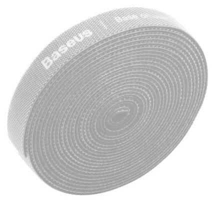 Хомут Baseus Colourful Circle Velcro strap, серый, 3000 мм, 1 шт