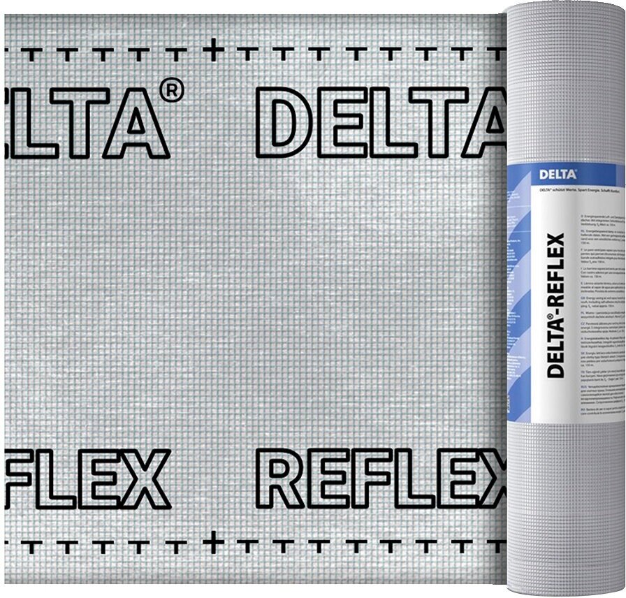 Пароизоляция теплоотражающая Delta Reflex 180 г/м2 75 кв. м