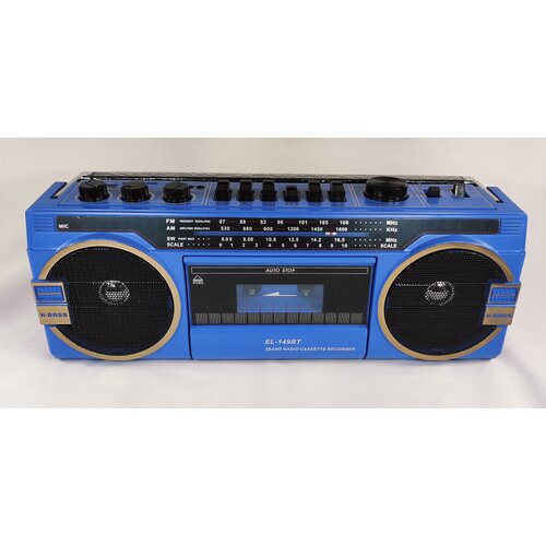 Кассетный магнитофон с USB Блютус EL149BT Синий 1049000₽