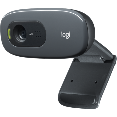 Веб-камера Logitech C270 (HD 720p/30fps, фокус постоянный, угол обзора 60°, кабель 1.5м) (арт. 960-000999, M/N: V-U0018) комплект 5 штук веб камера logitech hd webcam c270 black [960 000999