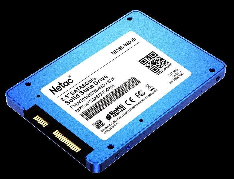 Внутренний SSD Netac 960GB N535S, SATA-III, R/W - 560/520 MB/s, 2.5", 3D NAND - фотография № 11