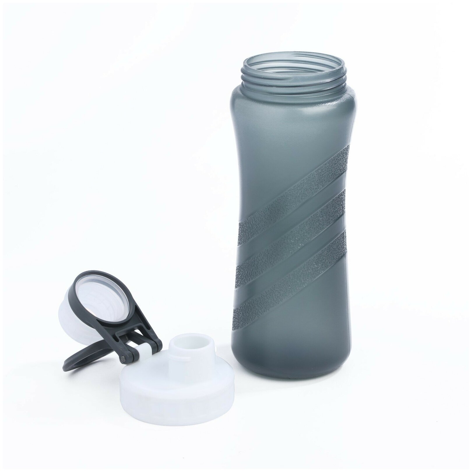 Бутылка для воды, объем 500 мл, размер 20,2 х 7,5 х 6,7 см, цвет серый - фотография № 2