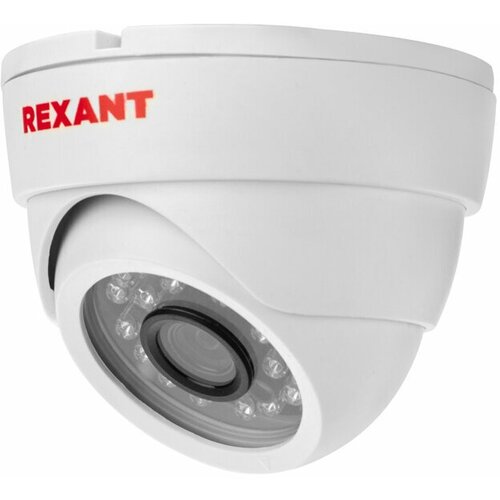 Купольная камера REXANT AHD 2.0 Мп Full HD 1920x1080 (1080P), объектив 2.8 мм, ИК до 30 м