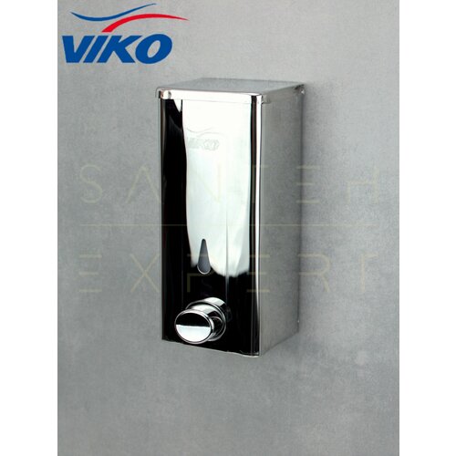 Дозатор для жидкого мыла настенный 0,7 л VIKO V-815 хром нержавейка