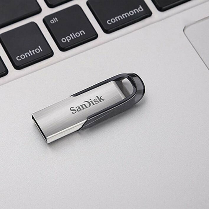 Флеш-накопитель USB 3.0 32GB SanDisk Ultra Flair корпус металл/чёрный - фотография № 15