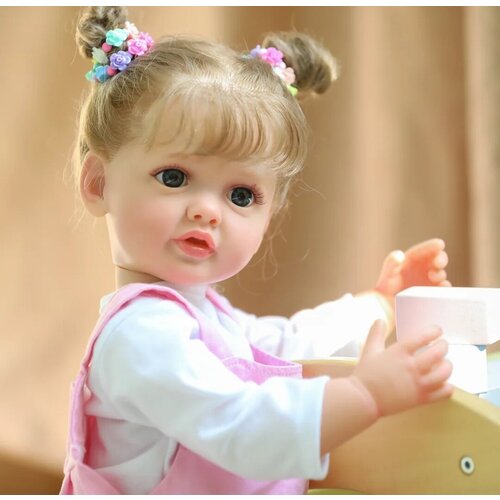 Кукла реборн Бетти 55 см, можно купать. Кукла младенец силиконовая /Реал фото