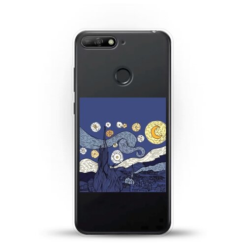 фото Силиконовый чехол ночь на honor 7c andy & paul