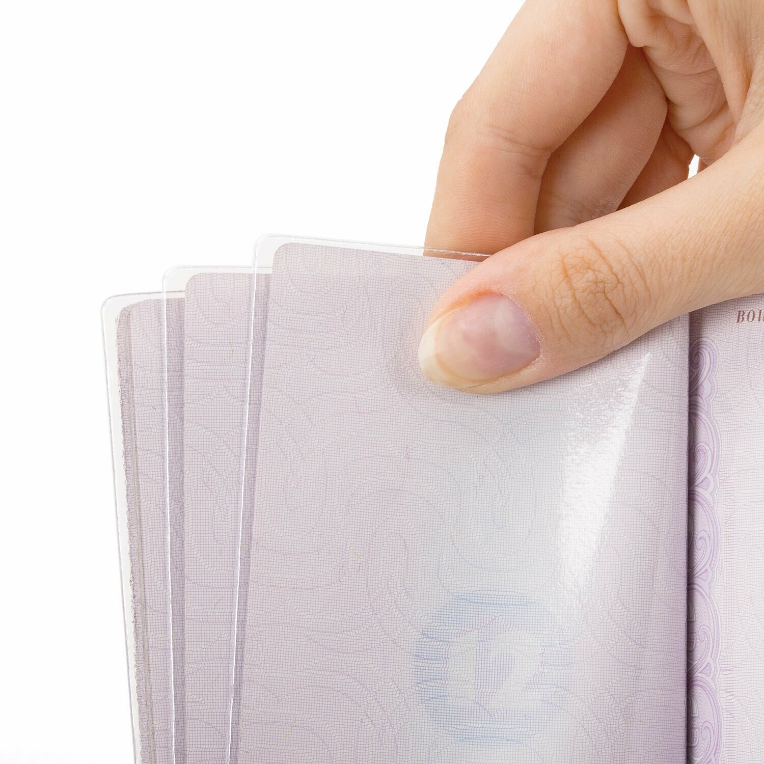 Обложка-чехол для защиты каждой страницы паспорта комплект 20 штук, ПВХ, прозрачная, STAFF, 237964, - Комплект 5 шт.(компл.)