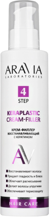 ARAVIA Laboratories Крем-филлер восстанавливающий с кератином Keraplastic Cream-Filler, 200 мл