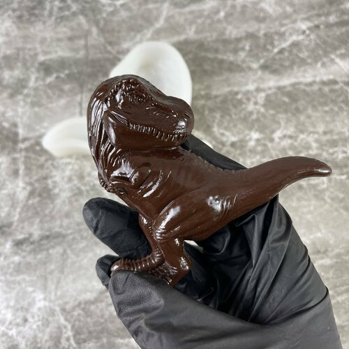 Молд для шоколада Динозавр. Силиконовая форма Динозаврик ти рекс для творчества, изомальта, карамели, мыла, свечей силиконовая 3d форма в виде спящего оленя гипсовая смола инструменты для украшения шоколада помадки торта