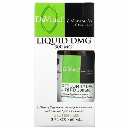 Купить DaVinci Laboratories of Vermont, Глюконик DMG, жидкий, 300 мг, 60 мл (2 жидк. Унции)